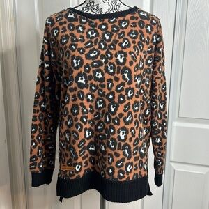 Simply Southern Brown Black Long Sleeve Top S